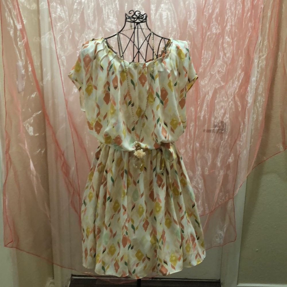 Lauren Conrad Flirty Spring Print Tunic/Mini Dress